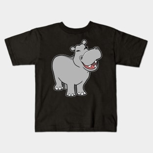 Cute Baby Hippo Kids T-Shirt